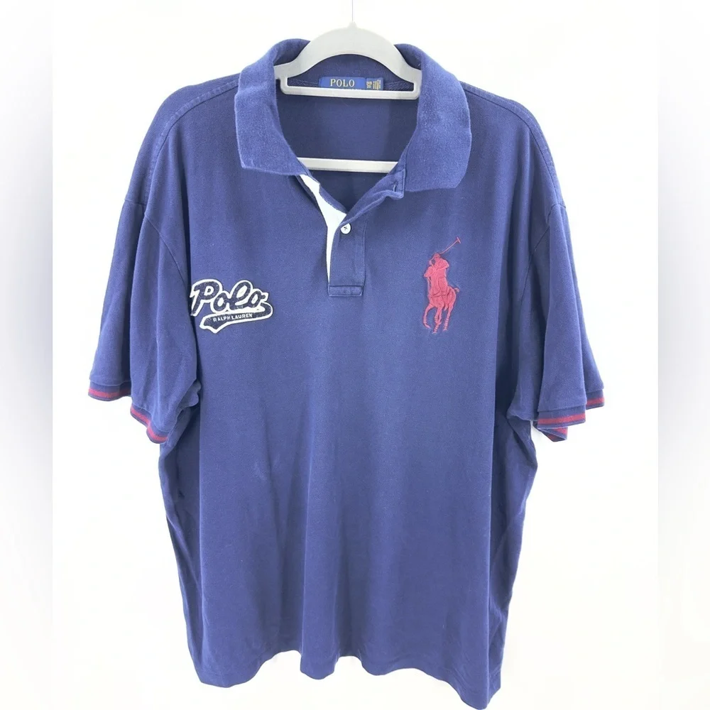 Polo Ralph Lauren Big Pony Shirt Mens 2XB Preppy Logo Casual Embroidered Classic